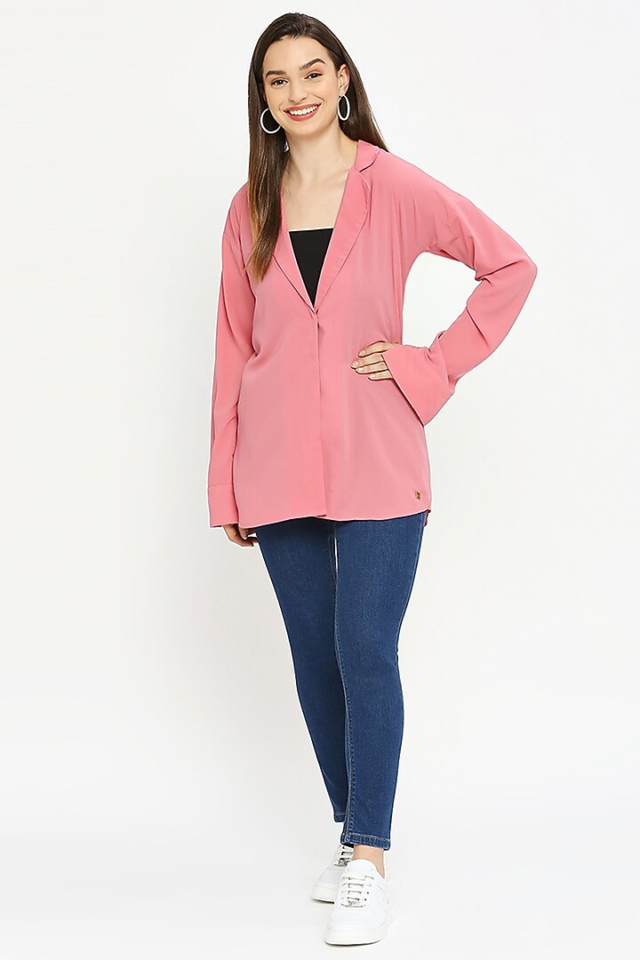 Pink Viscose Shirt by Emblaze at Pernia's Pop Up Shop
