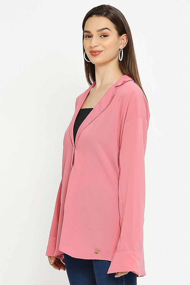 Pink Viscose Shirt by Emblaze at Pernia's Pop Up Shop
