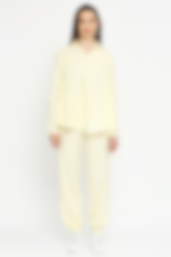 Yellow Cotton Co-Ord Set by Emblaze at Pernia's Pop Up Shop