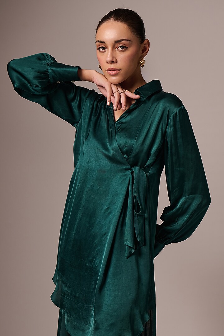 Teal Green Modal Co-Ord Set by Emblaze at Pernia's Pop Up Shop