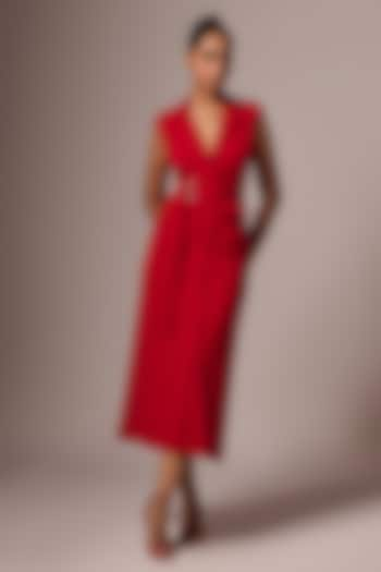 Red Lachka Maxi Dress by Emblaze at Pernia's Pop Up Shop