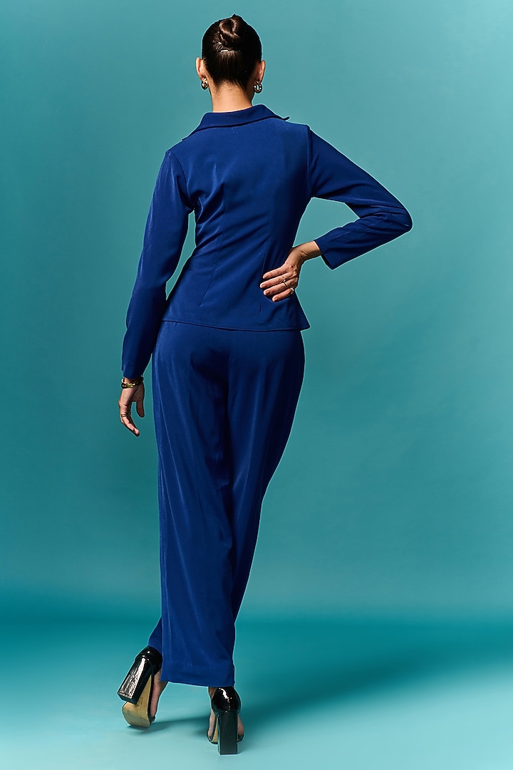 Blue Lachka Co-Ord Set by Emblaze at Pernia's Pop Up Shop