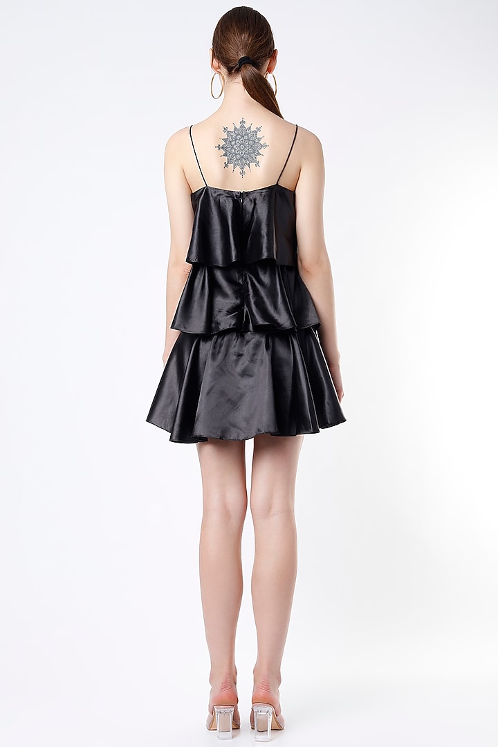 Black Tiered Summer Dress by Emblaze at Pernia's Pop Up Shop