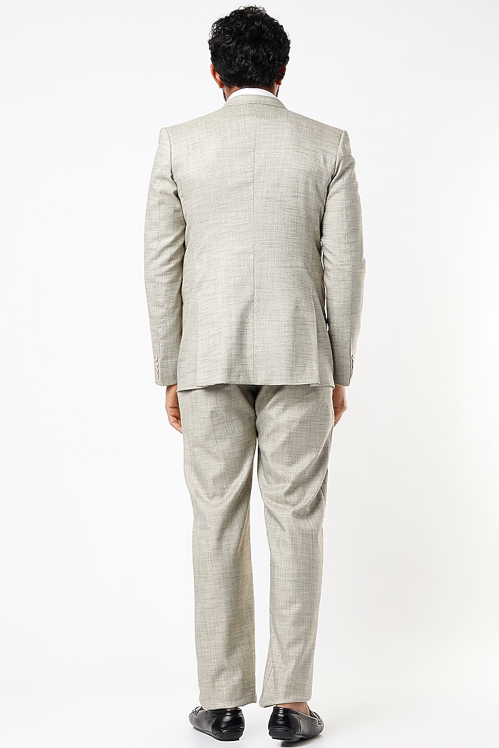 Mint Textured Blazer Set by Emblaze Men at Pernia's Pop Up Shop