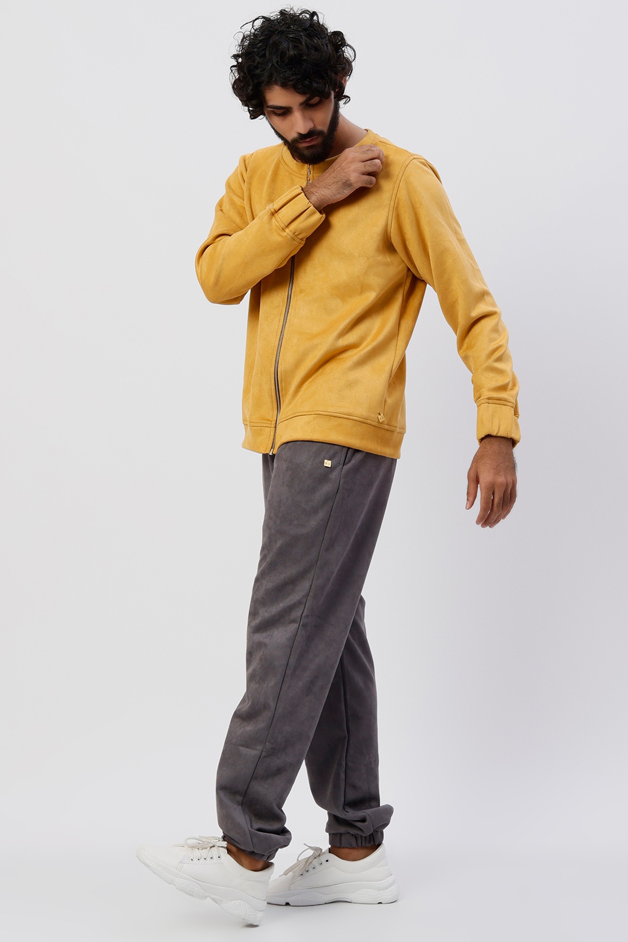 Mustard hotsell suede jacket