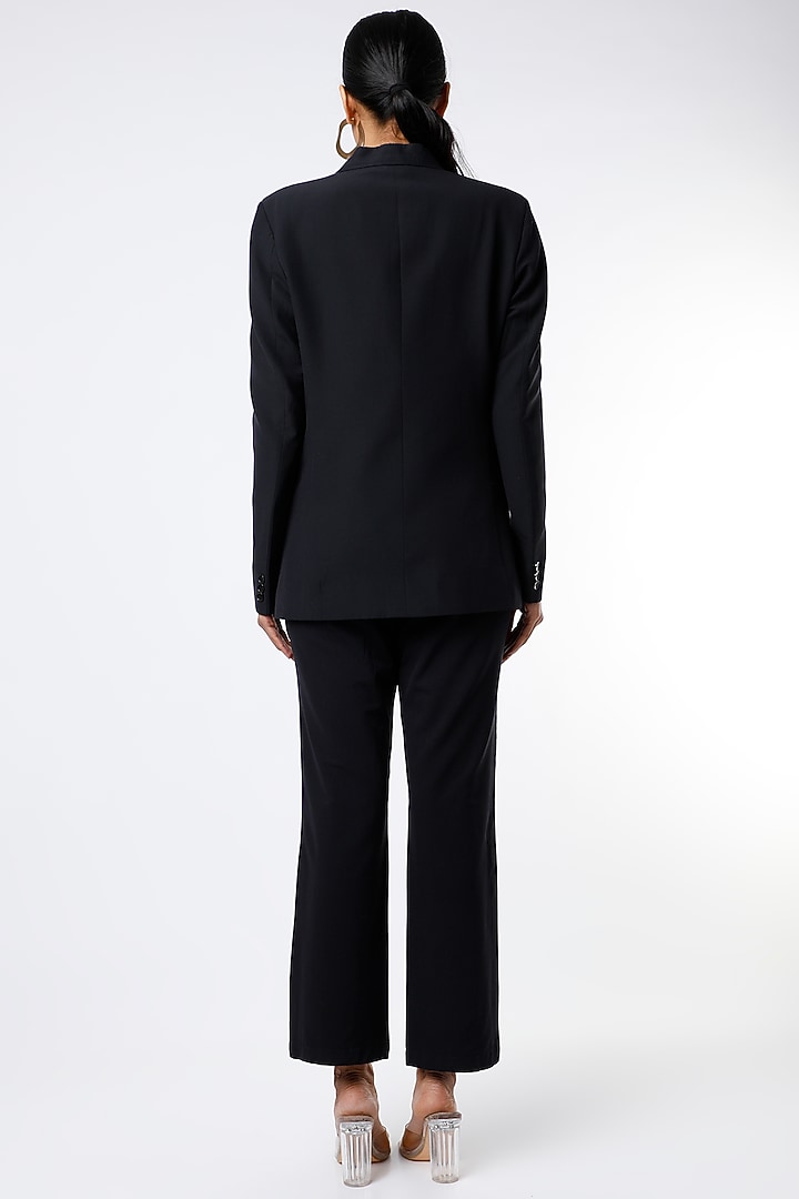 Black Viscose Blazer Set by Emblaze at Pernia's Pop Up Shop