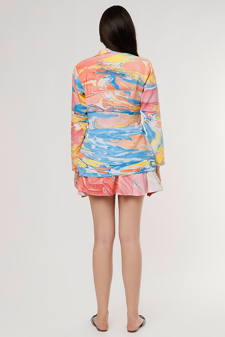 Multi-Colored Crepe Jacket Set by Erised Couture at Pernia's Pop Up Shop