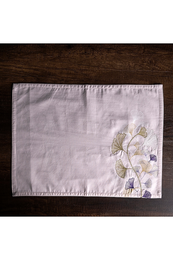 Lavender Printed Table Mats (Set of 6) by Eris home