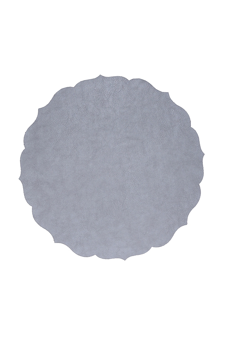 Grey Leather Table Mats (Set of 6) by Eris home at Pernia's Pop Up Shop