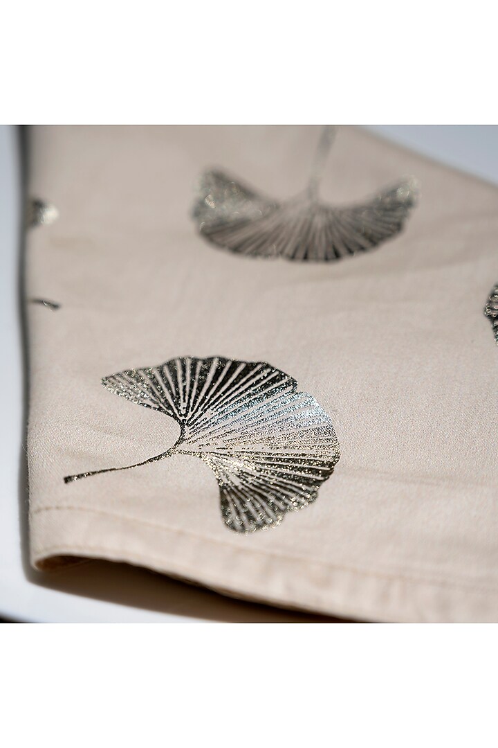 Champagne Foil Printed Dinner Napkins (Set of 6) by Eris home at Pernia's Pop Up Shop