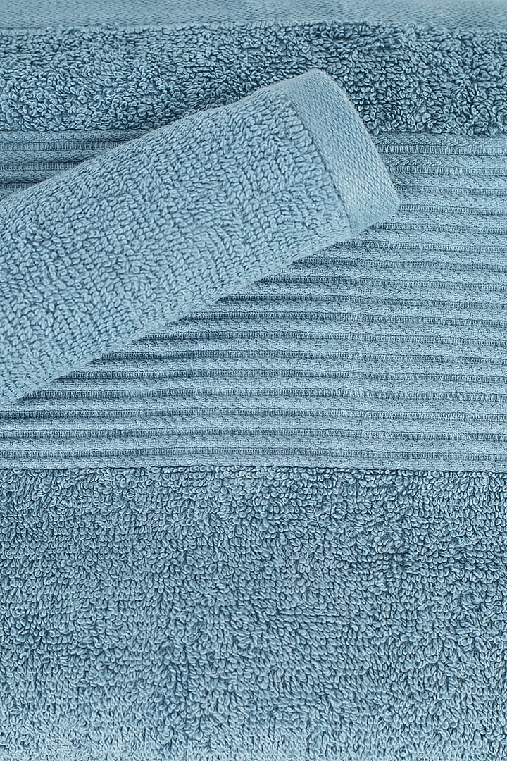 Blue Cotton Towel Set (Set of 6) by Eris home at Pernia's Pop Up Shop