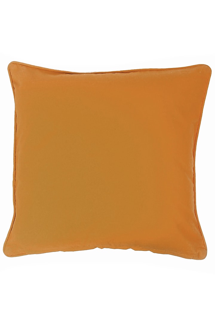 Mustard Yellow Cotton Velvet Woven Cushion Cover by Eris Home at Pernia's Pop Up Shop