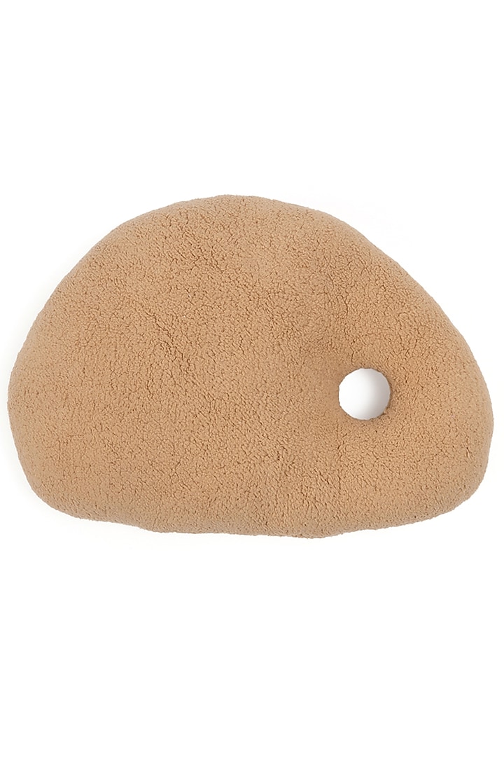 Beige Sherpa Cloud Cushion by Eris home at Pernia's Pop Up Shop