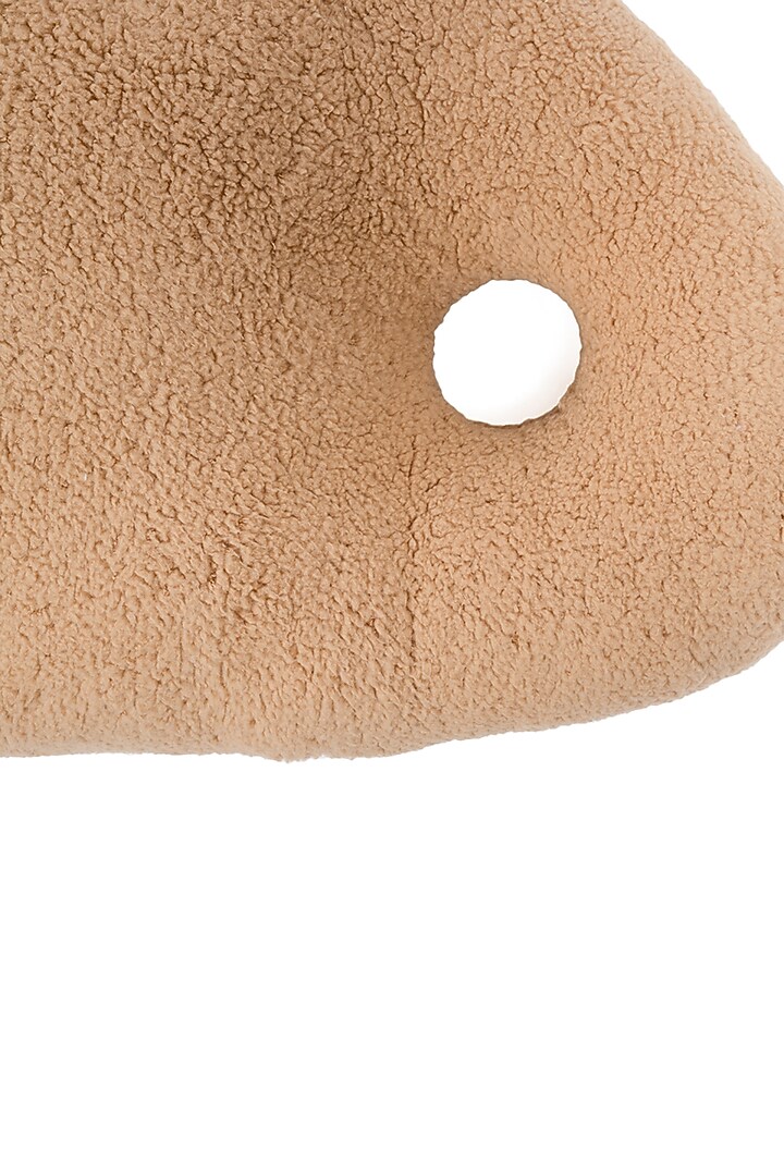 Beige Sherpa Cloud Cushion by Eris home at Pernia's Pop Up Shop