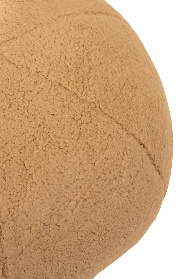 Beige Boucle Sphere Cushion by Eris home at Pernia's Pop Up Shop