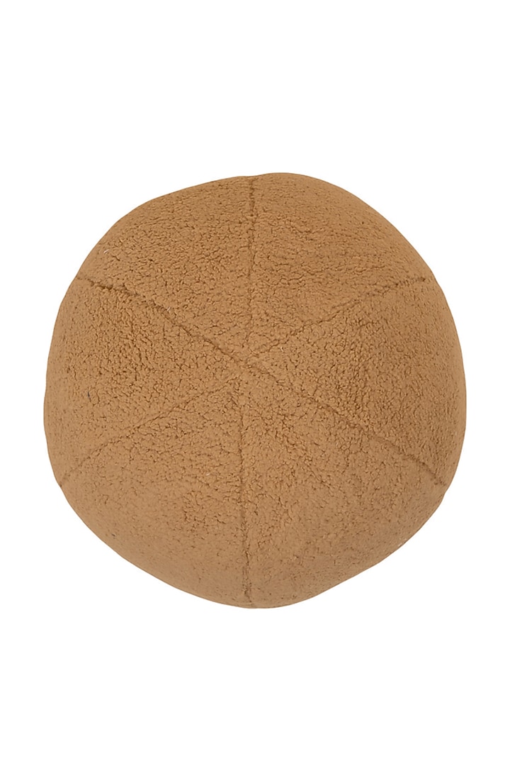 Beige Boucle Sphere Cushion by Eris home at Pernia's Pop Up Shop