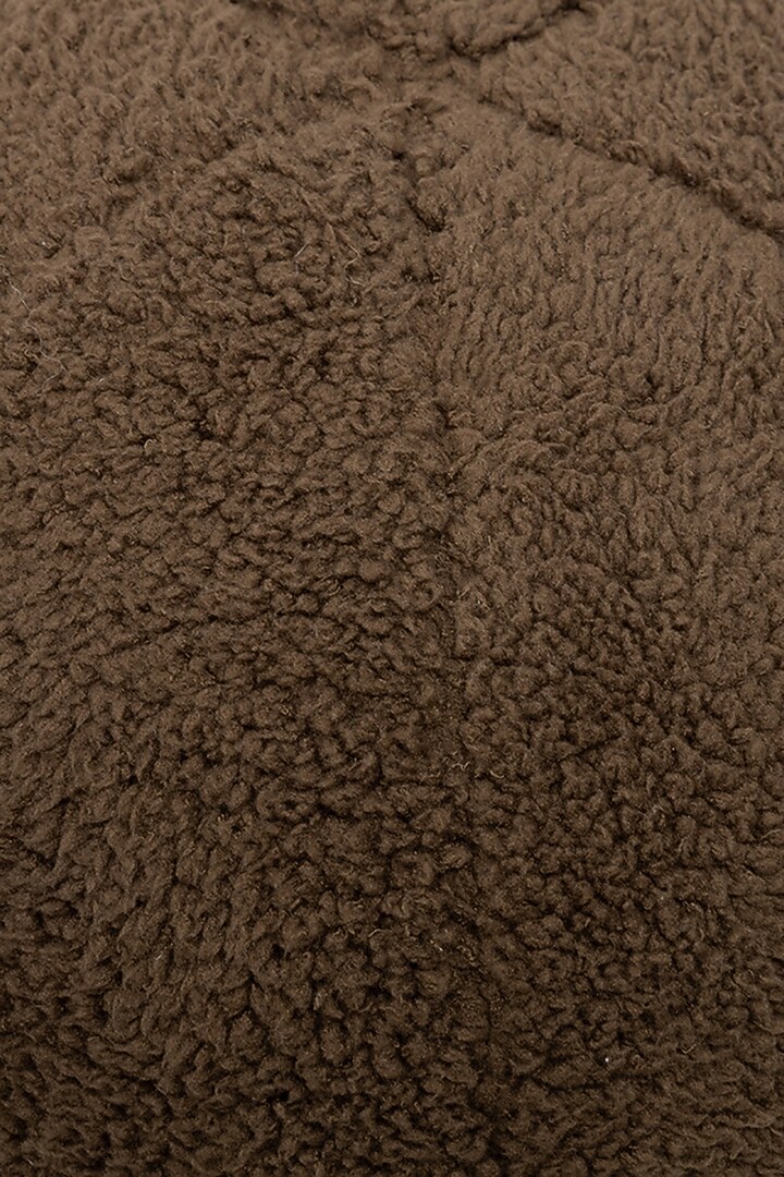 Chocolate Brown Boucle Sphere Cushion by Eris home at Pernia's Pop Up Shop