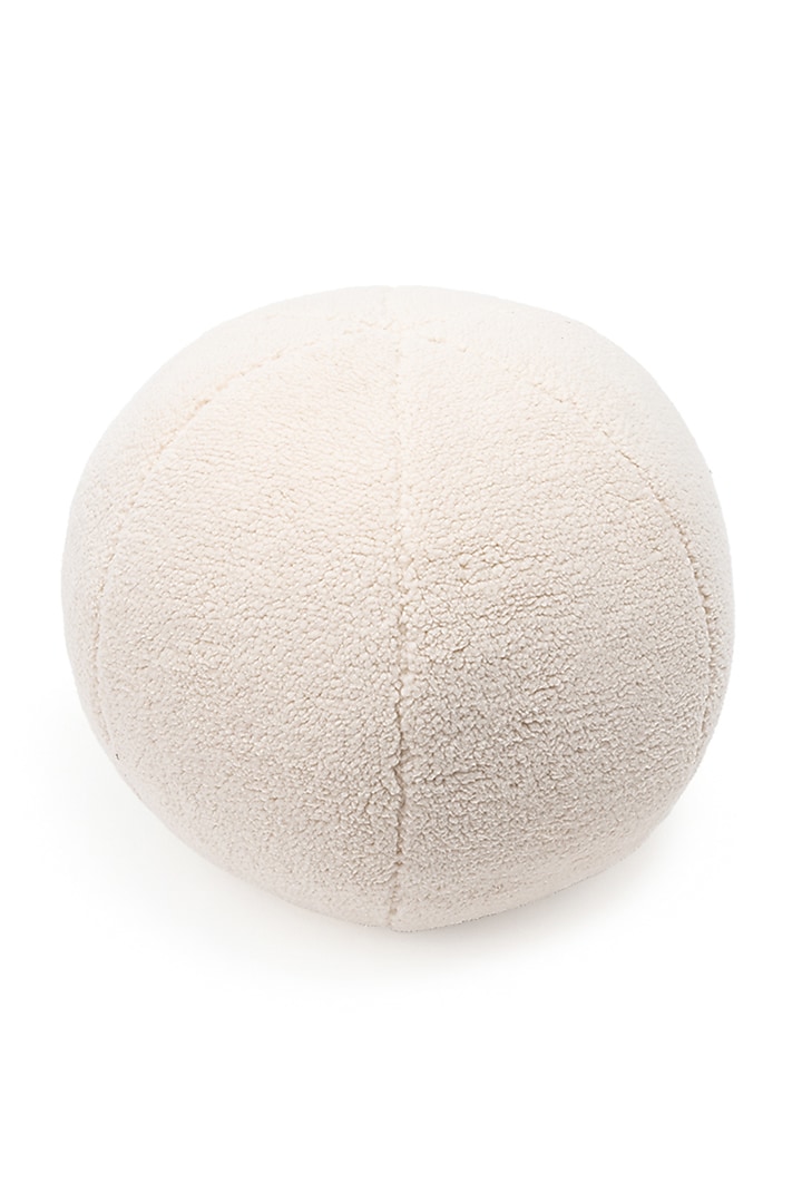 Ivory Boucle Sphere Cushion by Eris home at Pernia's Pop Up Shop
