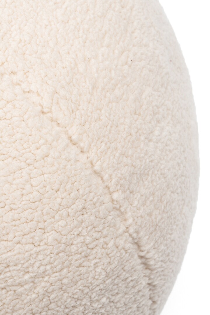 Ivory Boucle Sphere Cushion by Eris home at Pernia's Pop Up Shop