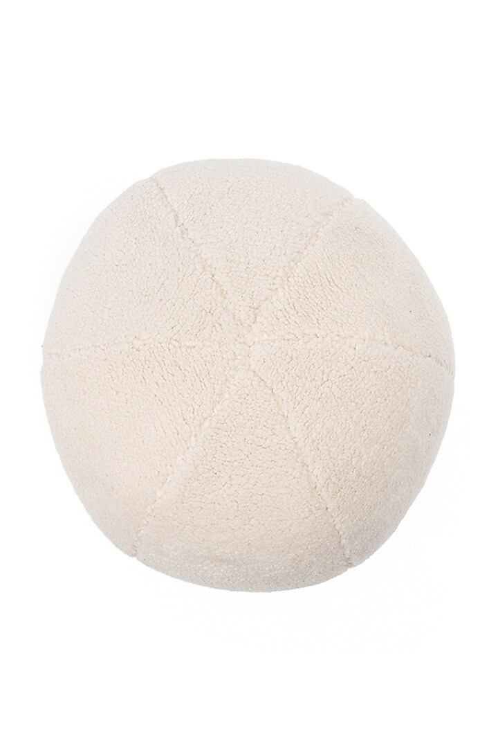 Ivory Boucle Sphere Cushion by Eris home at Pernia's Pop Up Shop