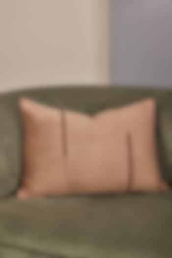 Beige Velvet Blend Cushion Cover by Eris home