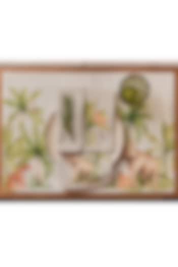 Beige Cotton Geometric Printed Table Mat Set by Eris home at Pernia's Pop Up Shop