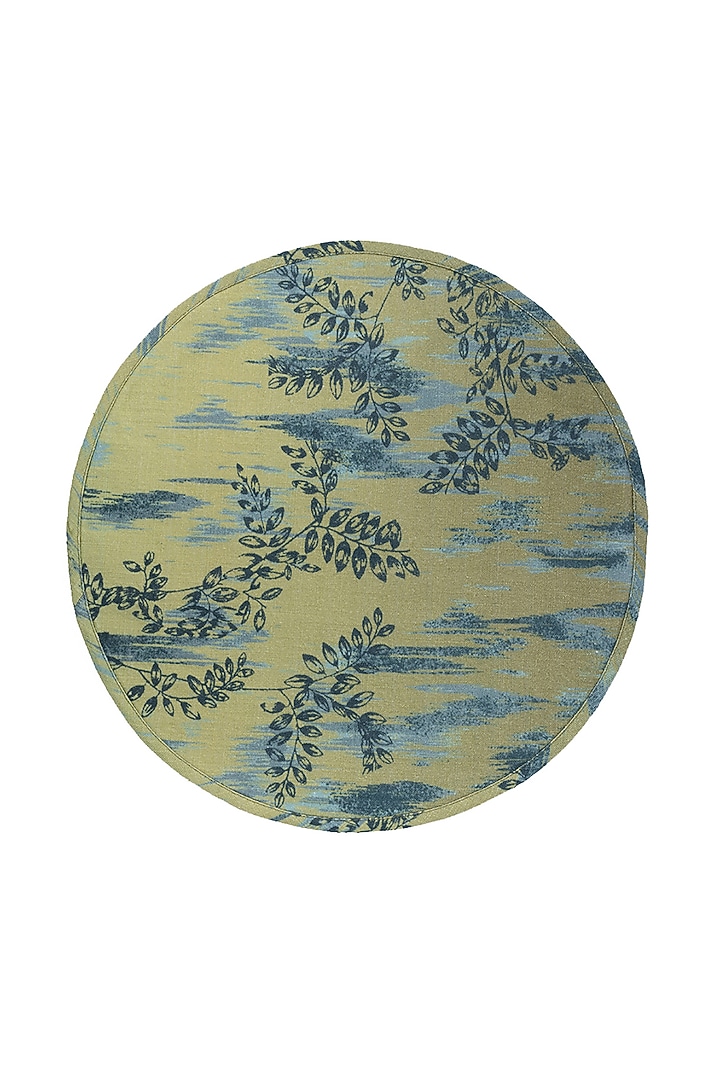 Green & Blue Cotton Abstract Printed Table Mat Set by Eris home at Pernia's Pop Up Shop