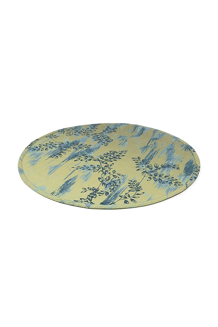 Green & Blue Cotton Abstract Printed Table Mat Set by Eris home at Pernia's Pop Up Shop