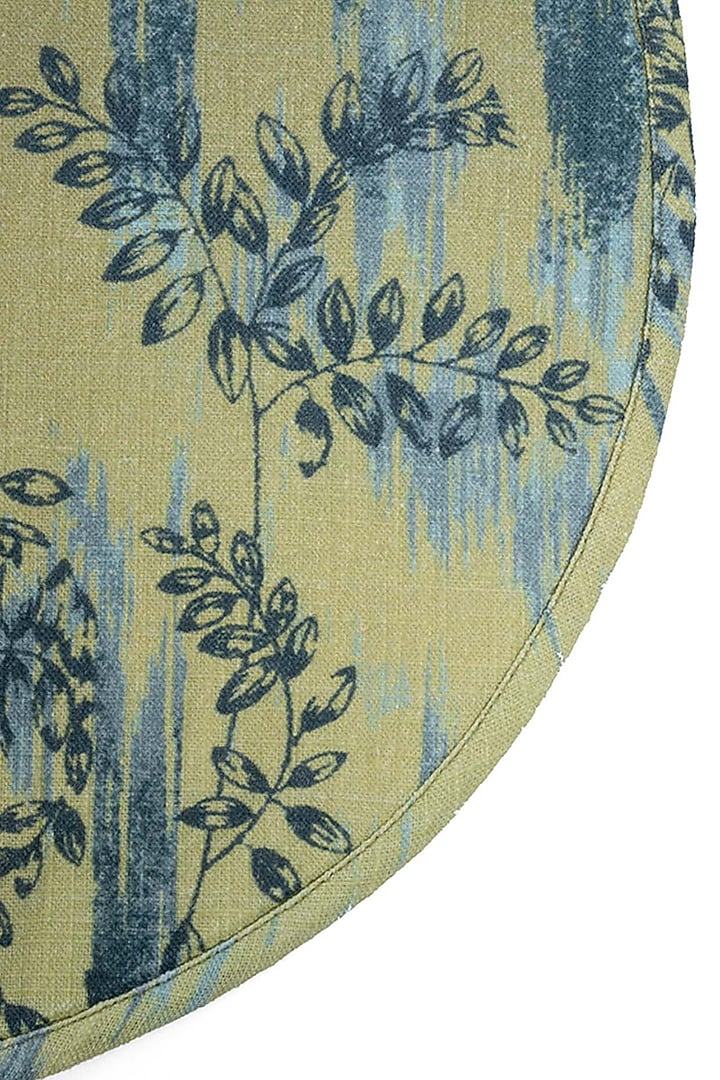 Green & Blue Cotton Abstract Printed Table Mat Set by Eris home at Pernia's Pop Up Shop