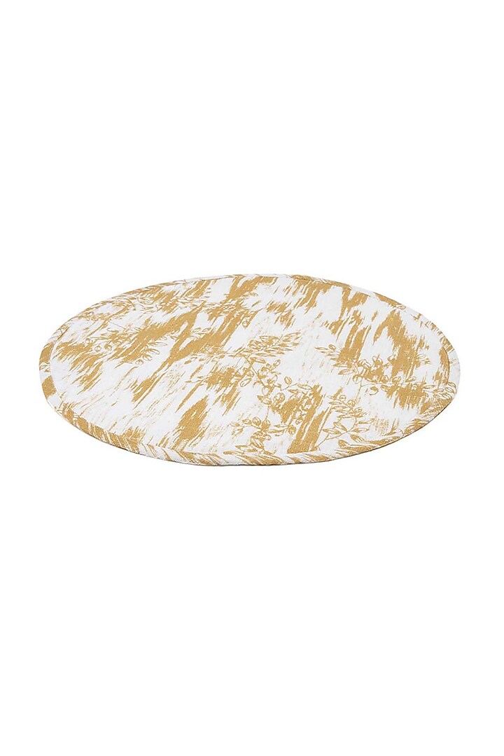 Golden Cotton Abstract Printed Table Mat Set by Eris home at Pernia's Pop Up Shop