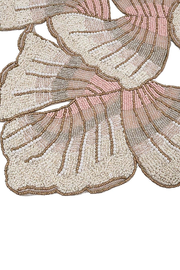 Powder Pink Sequins & Glass Beaded Ombre Table Runner by Eris home at Pernia's Pop Up Shop