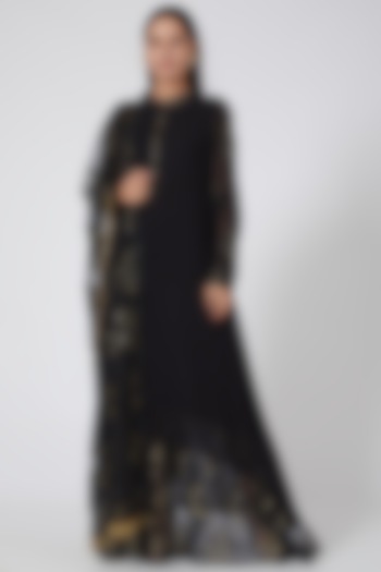 Black Sequins Embroidered Tunic Set by House of erum at Pernia's Pop Up Shop