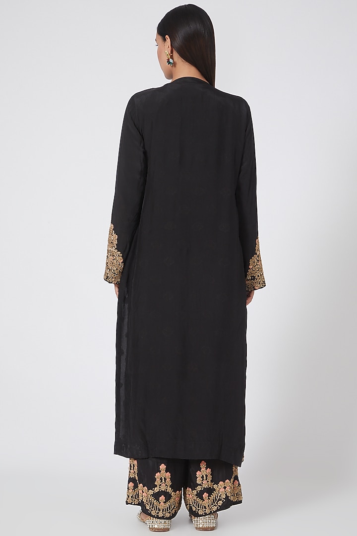 Black Pearl Embroidered Jacket Set by House of erum at Pernia's Pop Up Shop