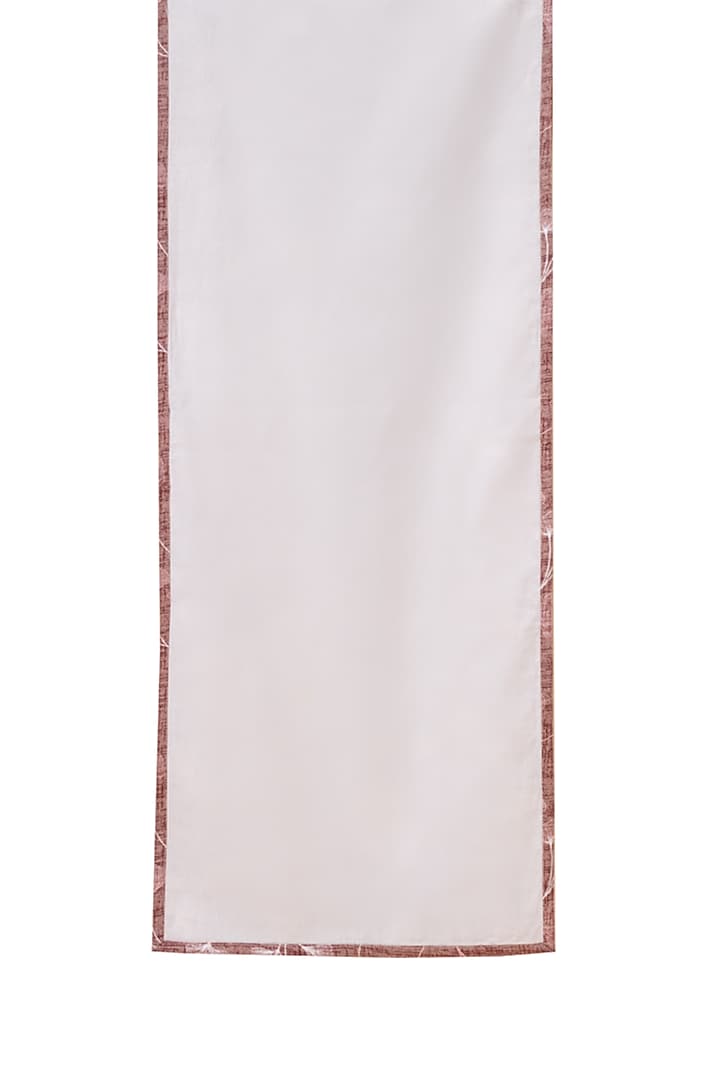 Gingko Plum Cotton Floral Digital Printed Table Runner by Eris home at Pernia's Pop Up Shop