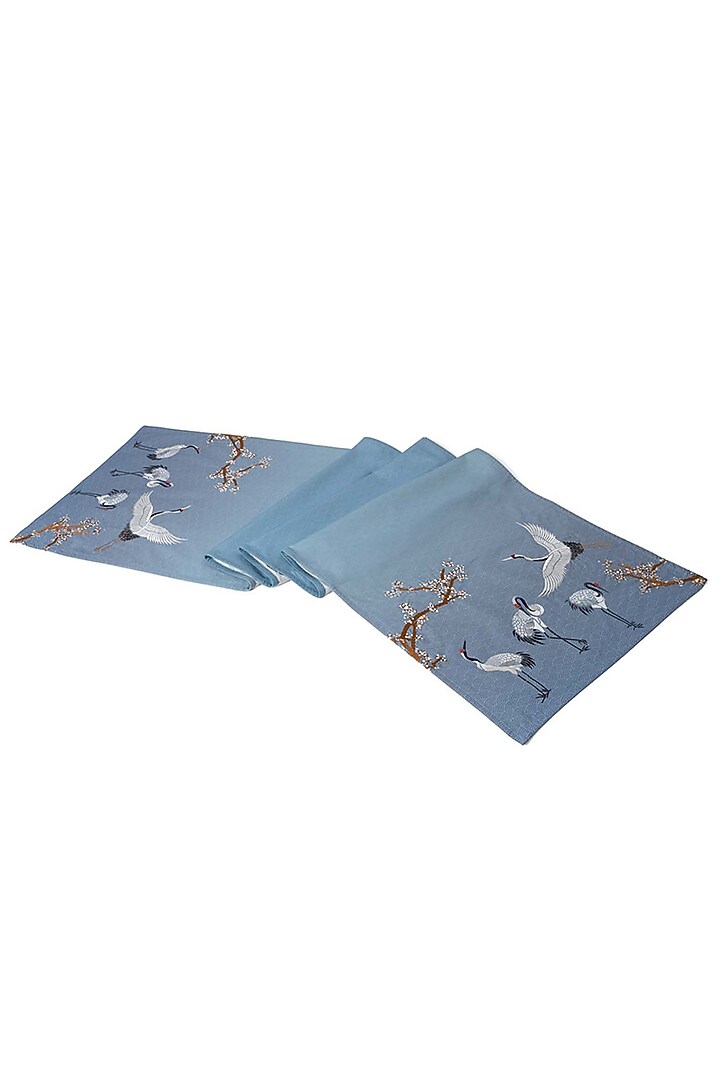 Spring Blue Cotton Table Runner by Eris home at Pernia's Pop Up Shop