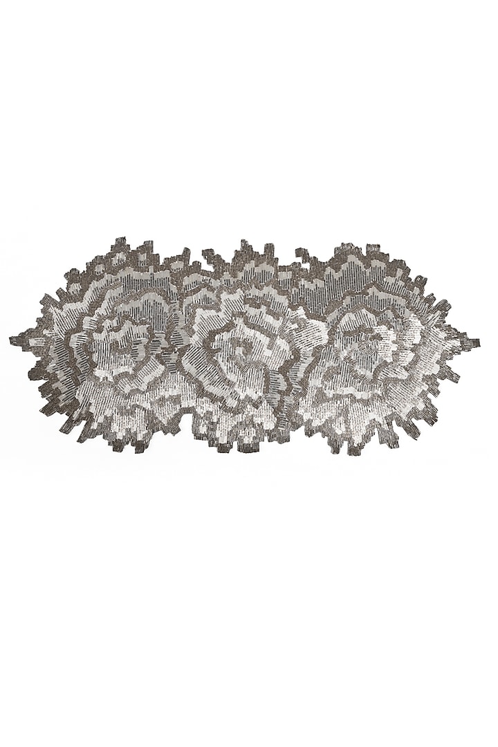 Grey & Silver Glass Beaded Table Runner by Eris home at Pernia's Pop Up Shop
