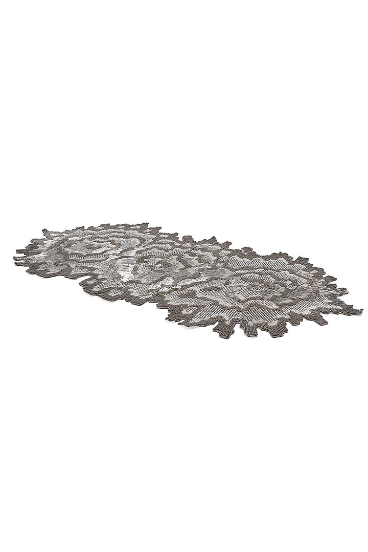 Grey & Silver Glass Beaded Table Runner by Eris home at Pernia's Pop Up Shop