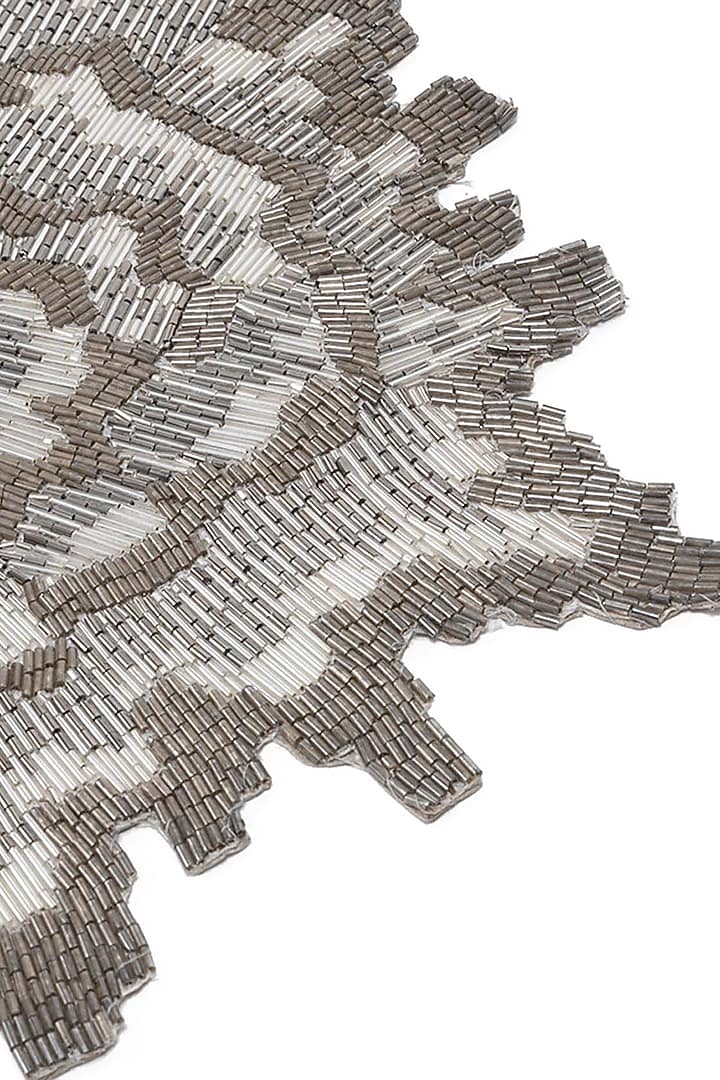 Grey & Silver Glass Beaded Table Runner by Eris home at Pernia's Pop Up Shop