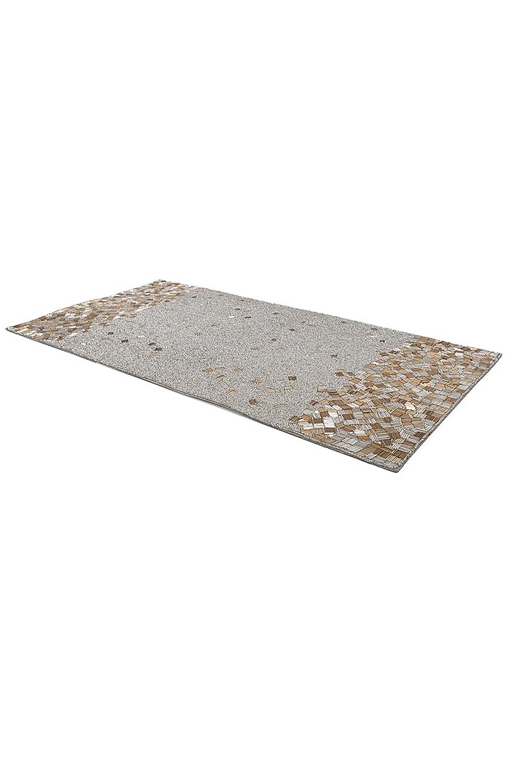 Gold & Silver Glass Beaded Table Runner by Eris home at Pernia's Pop Up Shop
