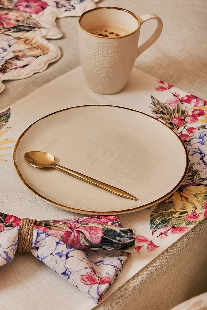 Multi-Colored Floral Printed Table Mat Set by Eris home at Pernia's Pop Up Shop