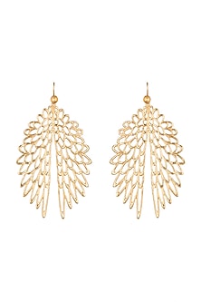 Gold Plated Eagle Wings Earrings Design by House of Esa at Pernia's Pop ...