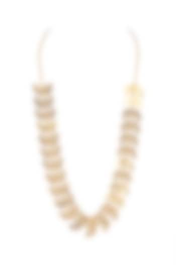 Gold Finish Double Chain Necklace by House Of Esa