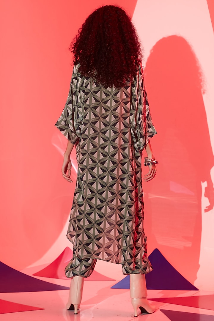 Green Viscose Crepe Co-Ord Set by Esha L Amin at Pernia's Pop Up Shop