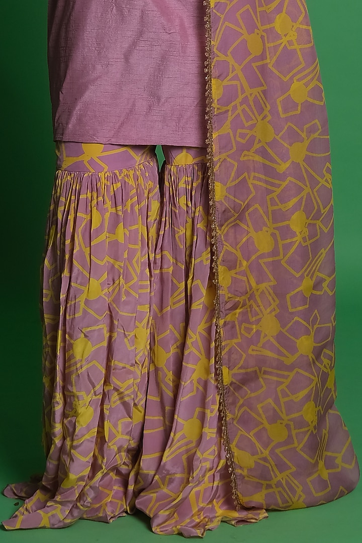 Multi-Colored Viscose Organza Printed Dupatta by Esha L Amin at Pernia's Pop Up Shop