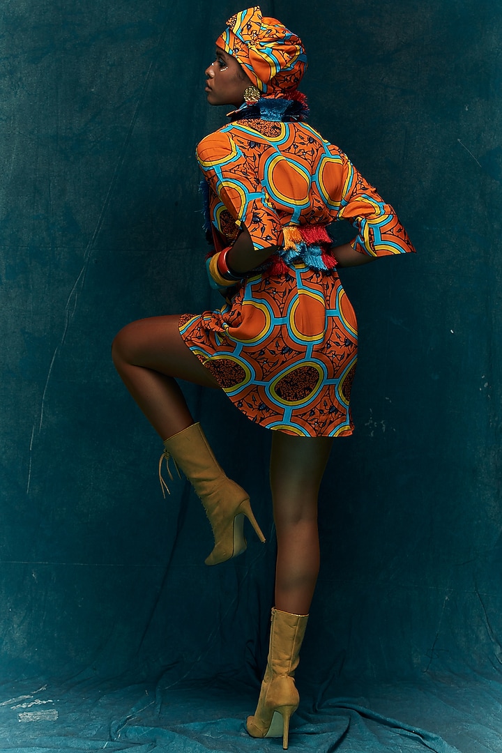 Multi-Colored Printed Gilet by Esha L Amin at Pernia's Pop Up Shop