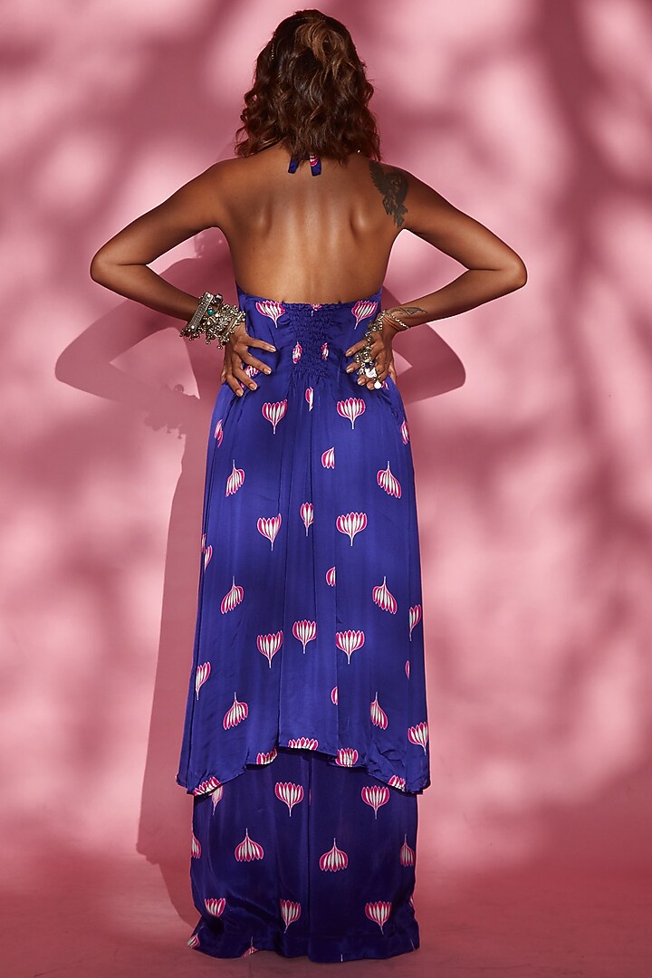 Purple Viscose Crepe Tunic by Esha L Amin at Pernia's Pop Up Shop