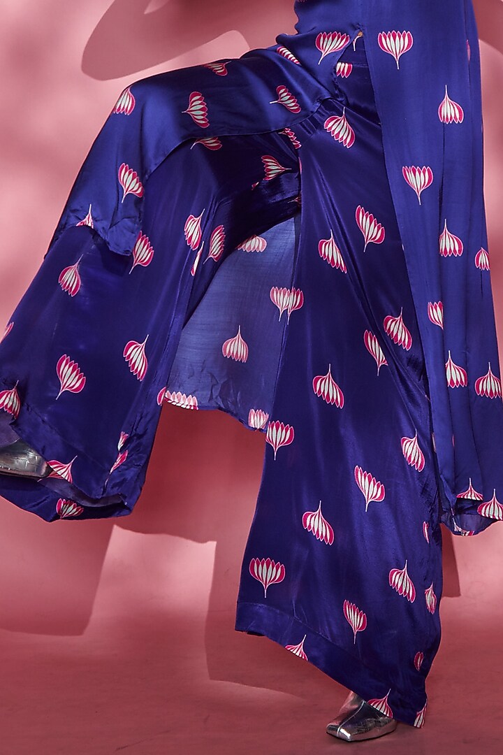 Purple Viscose Crepe Tunic by Esha L Amin at Pernia's Pop Up Shop