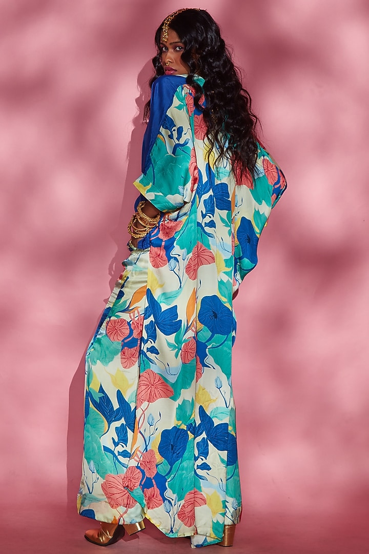 Blue Printed Shirt by Esha L Amin at Pernia's Pop Up Shop