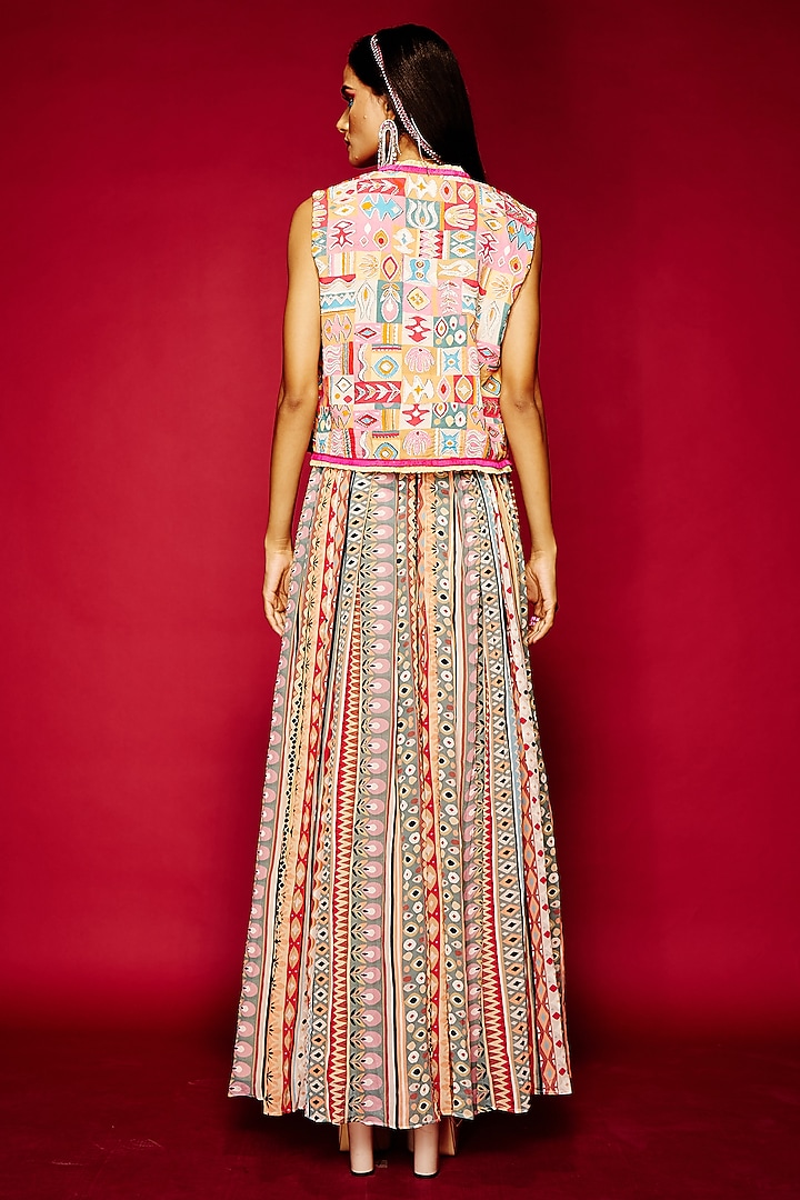 Multi-Colored Viscose Jumpsuit by Esha L Amin at Pernia's Pop Up Shop