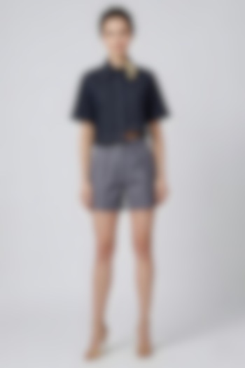 Black & Grey Cotton Co-Ord Set by Eshaani Jayaswal at Pernia's Pop Up Shop